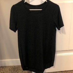 Grey Lululemon Split-Side Top